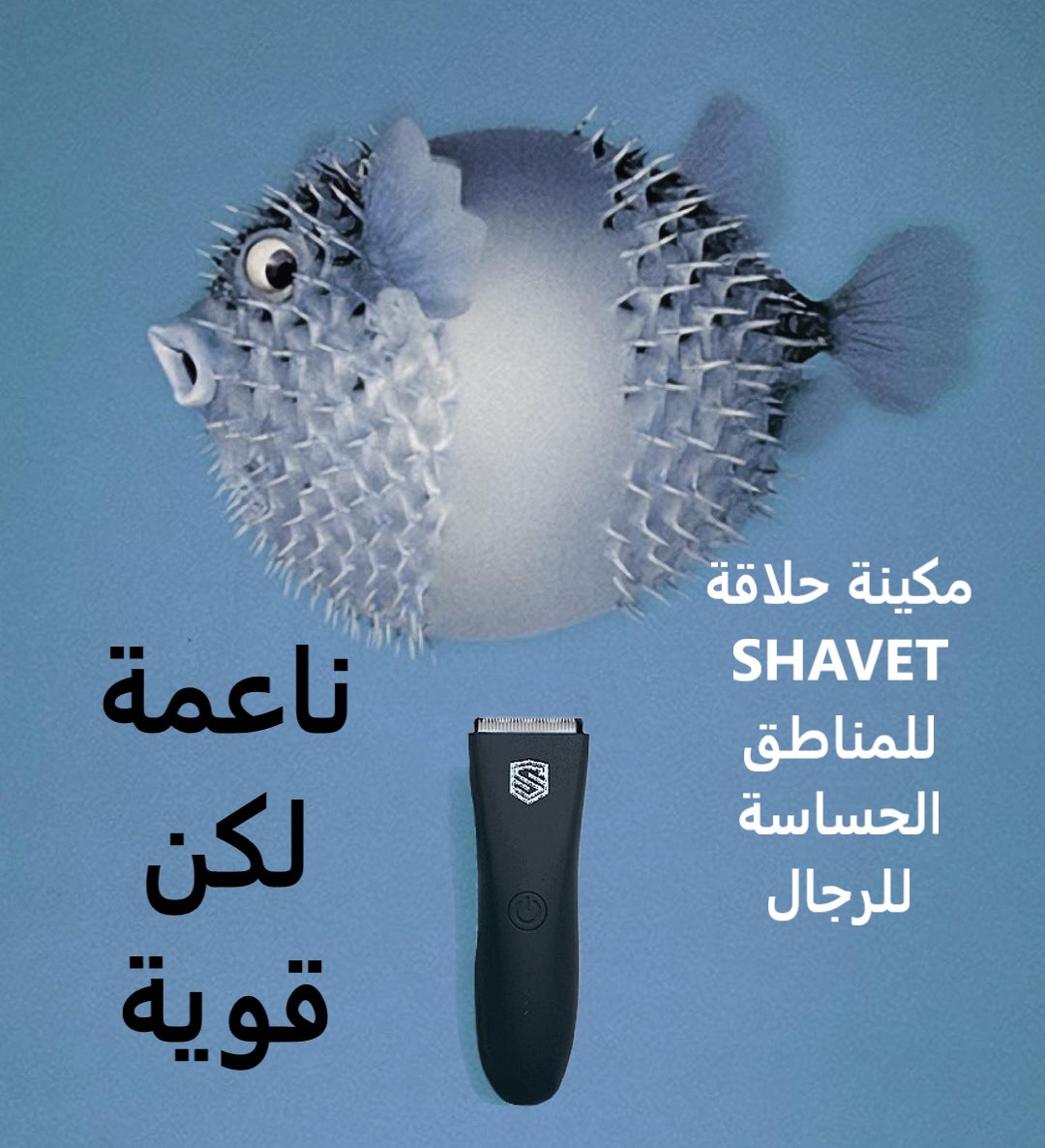 مكينة حلاقة SHAVET للمناطق الحساسة للرجال