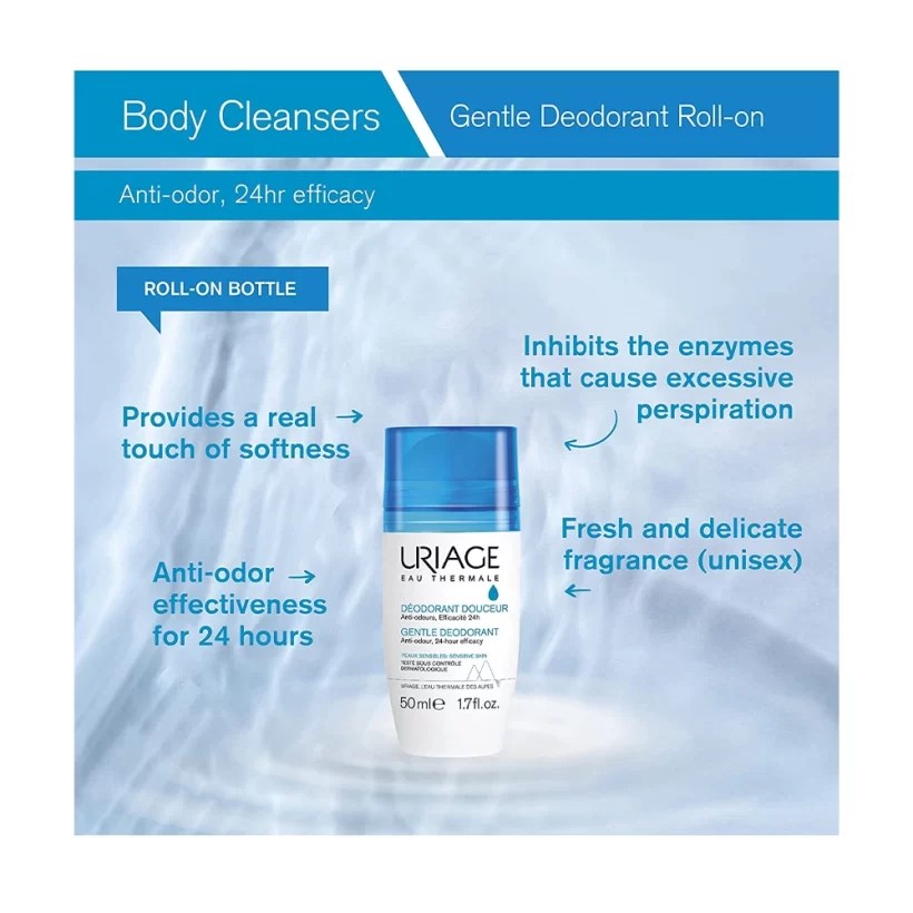 يورياج مزيل عرق رول اون URIAGE DEODORANT GENTLE ROLL ON