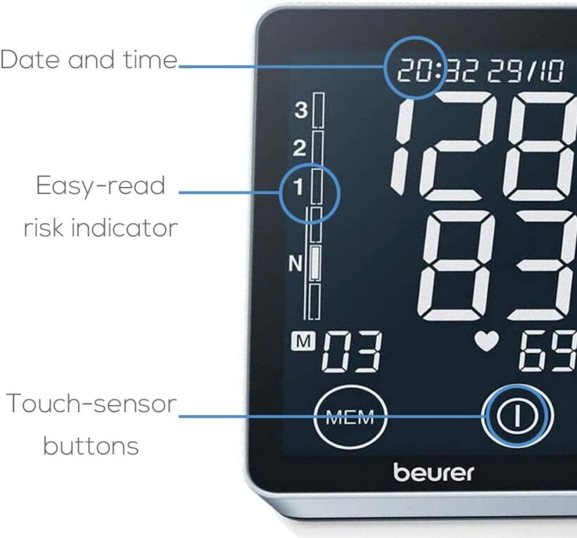 جهاز قياس الضغط بيورير أعلى الذراع يعمل باللمس Beurer Bm58