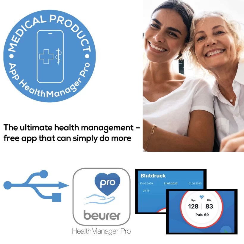جهاز قياس الضغط بيورير أعلى الذراع يعمل باللمس Beurer Bm58