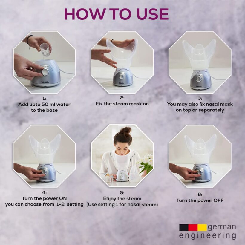  Beurer Facial sauna جهاز بخار الوجه بيورير FS 60