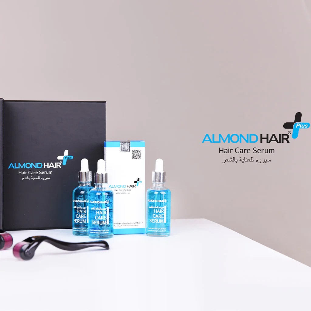 الموند هير مجموعة تطويل و تكثيف الشعر للرجال ALMOND HAIR