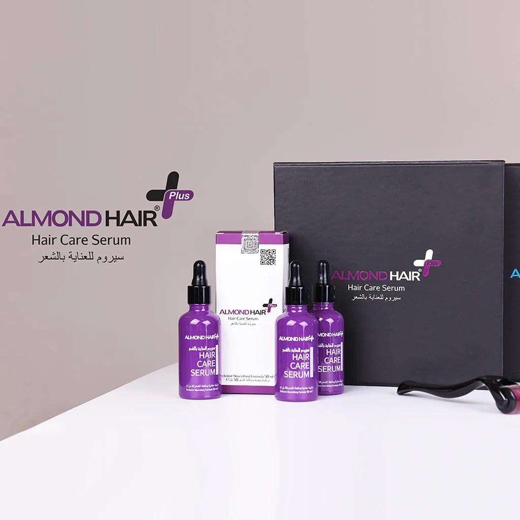 الموند هير مجموعة تطويل و تكثيف الشعر للنساء ALMOND HAIR