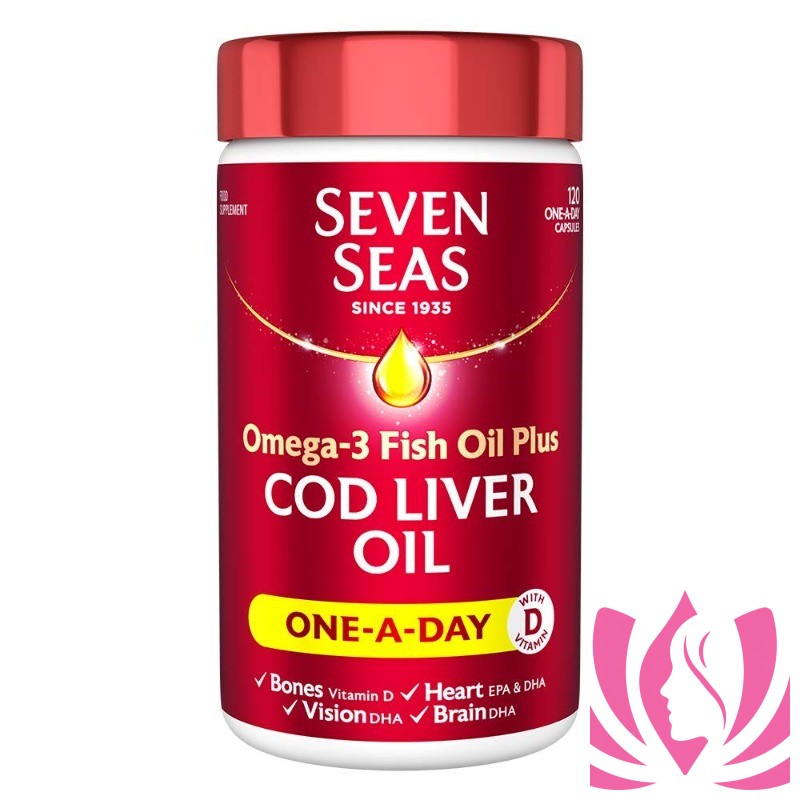 سفن سيز زيت كبد سمك القد + اوميجا 3 Seven Seas Cod Liver Oil